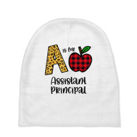 Apple A Is For Assistant Principal Back To School Baby Beanies | Artistshot