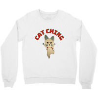 Cat Ching Hero Cat Happy Carrying Money Bag Crewneck Sweatshirt | Artistshot