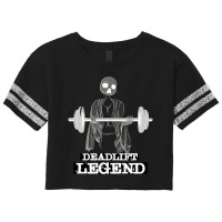 Deadlift Legend Gym Powerlifter Workout Weightlift Scorecard Crop Tee | Artistshot