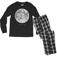 Full Moon Antique Print Graphic Vintage Retro, Men Men's Long Sleeve Pajama Set | Artistshot