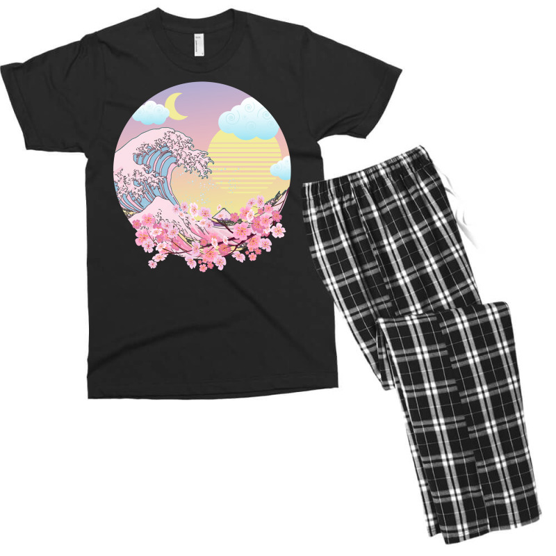 Custom Vaporwave Pastel Goth Men s T shirt Pajama Set By