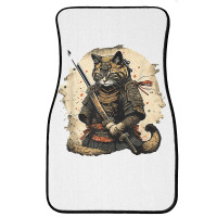 Japanese Cat Samurai Katana Sameowrai Anime T Shir Front Car Mat | Artistshot