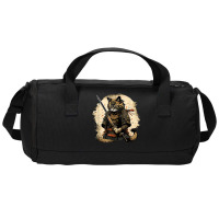 Japanese Cat Samurai Katana Sameowrai Anime T Shir Duffel Bag | Artistshot