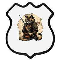 Japanese Cat Samurai Katana Sameowrai Anime T Shir Shield Patch | Artistshot