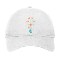 Dandelion Flower Butterfly For Butterfly Lover Sum Adjustable Cap | Artistshot