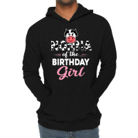 Nonna Of The Bday Girl Farm Cow Nonna Birthday Par Lightweight Hoodie | Artistshot