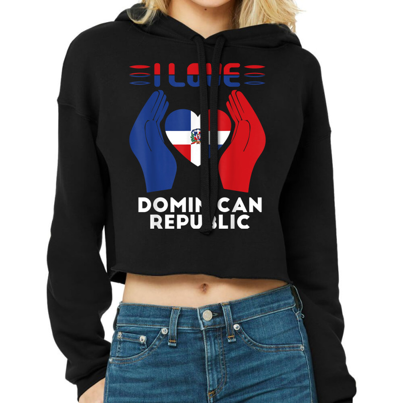 De Republica Dominicana Latina Traditional Dominic Cropped Hoodie by billotla | Artistshot