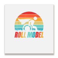 Amputee   Roll Model Retro Vintage Wheelchair Ampu Metal Print Square | Artistshot