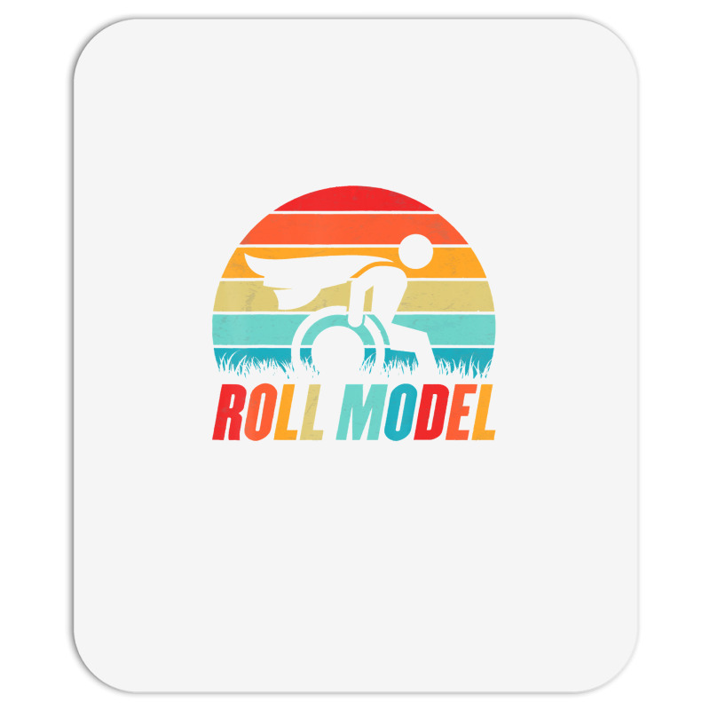 Amputee   Roll Model Retro Vintage Wheelchair Ampu Mousepad | Artistshot