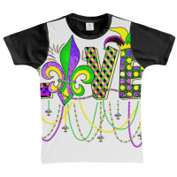 Love Mardi Gras Beads For Women Funny Carnival Par Graphic Youth T-shirt | Artistshot