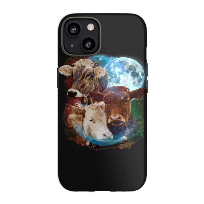 3 Moon Cow Funny Livestock Cattle Animal Lovers Ar Iphone 13 Case | Artistshot