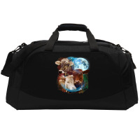 3 Moon Cow Funny Livestock Cattle Animal Lovers Ar Active Duffel | Artistshot