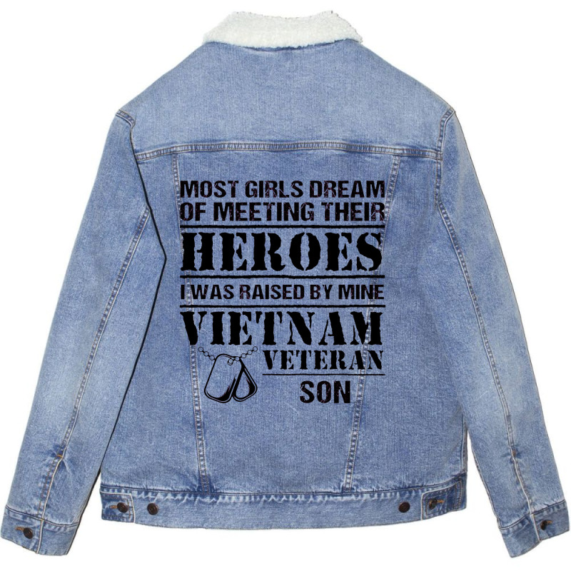 Vietnam Veteran Son Unisex Sherpa-lined Denim Jacket | Artistshot