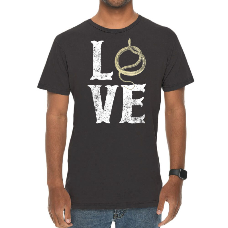 Love Snake New Tee Shirt Reptile Fan Herpetology T Vintage T-shirt | Artistshot