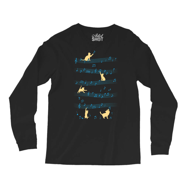 Cat Lover Instrumentalist Music Musician Musical I Long Sleeve Shirts by tamicam | Artistshot