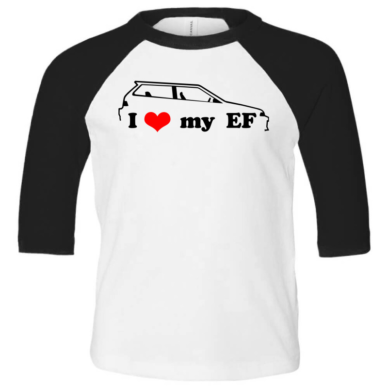 I Love My Ef Toddler 3/4 Sleeve Tee | Artistshot