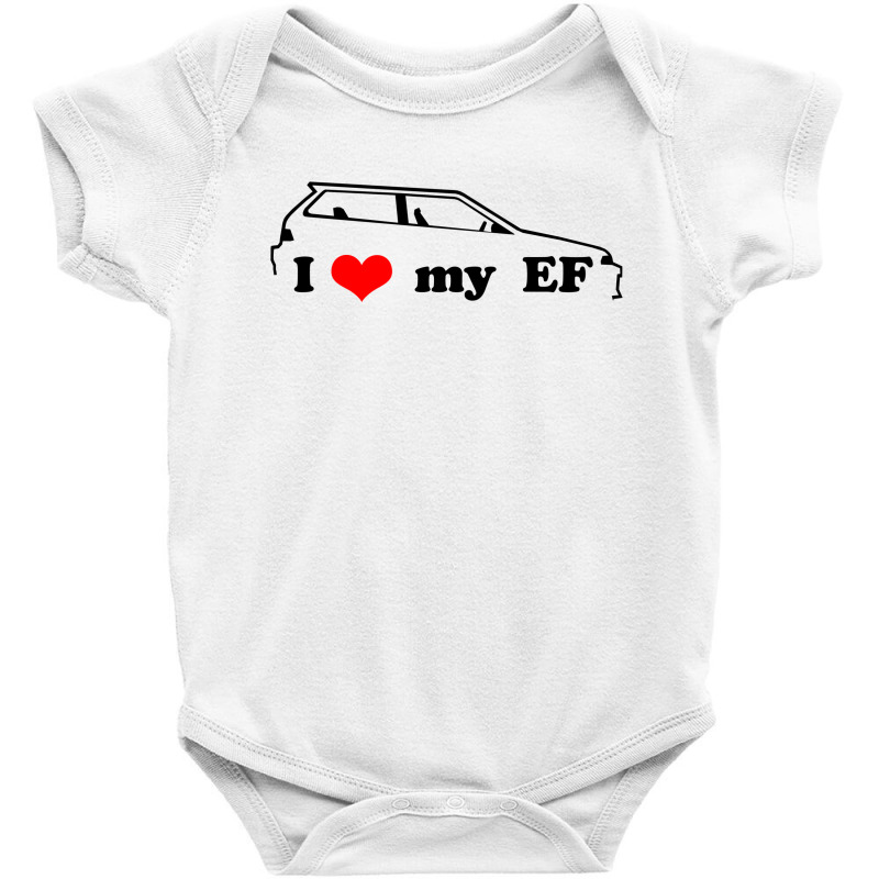 I Love My Ef Baby Bodysuit | Artistshot