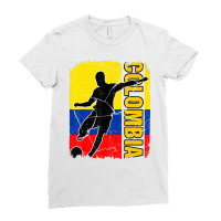 Colombian Soccer Team Colombia Flag Jersey Footbal Ladies Fitted T-shirt | Artistshot