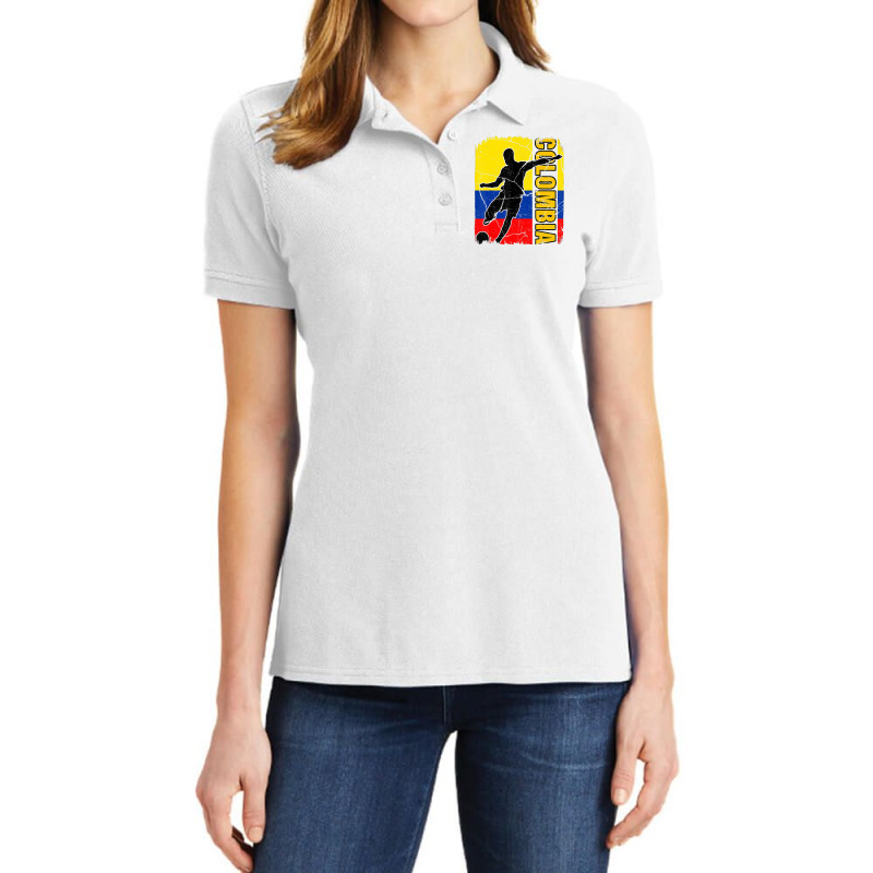 Colombian Soccer Team Colombia Flag Jersey Footbal Ladies Polo Shirt by mheny | Artistshot