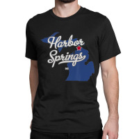 Harbor Springs Michigan Mi Map T Shirt Classic T-shirt | Artistshot