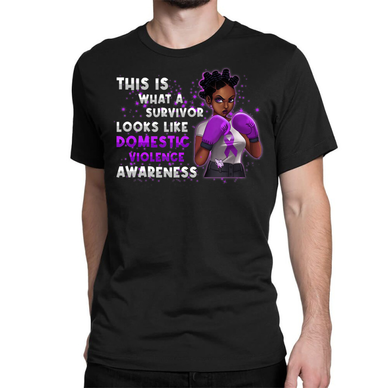 Womens Survivor Domestic Violence Awareness Purple Classic T-shirt | Artistshot