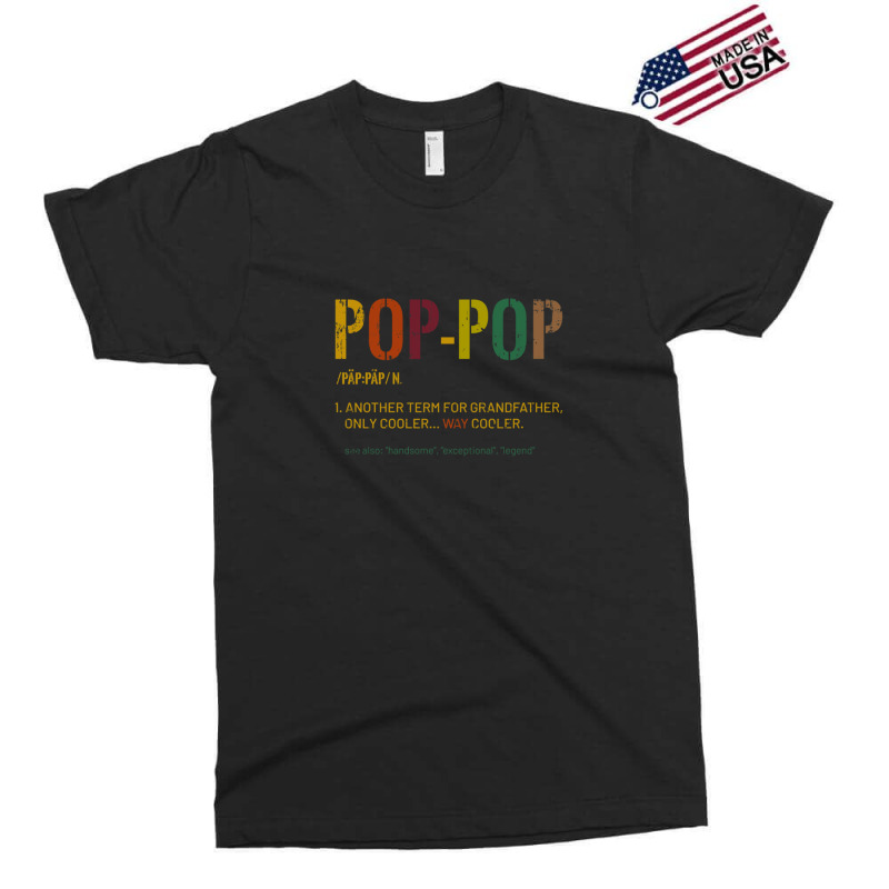 Grandpa Pop Pop Funny Definition Cool Retro Gift F Exclusive T-shirt by BELKISTAMAYO | Artistshot