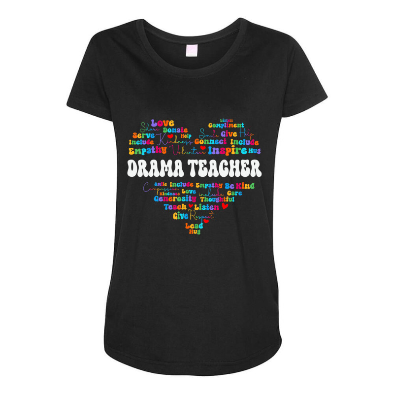 Cute Drama Teacher Appreciation Week Back To Schoo Maternity Scoop Neck T-shirt by aiiluurosy | Artistshot