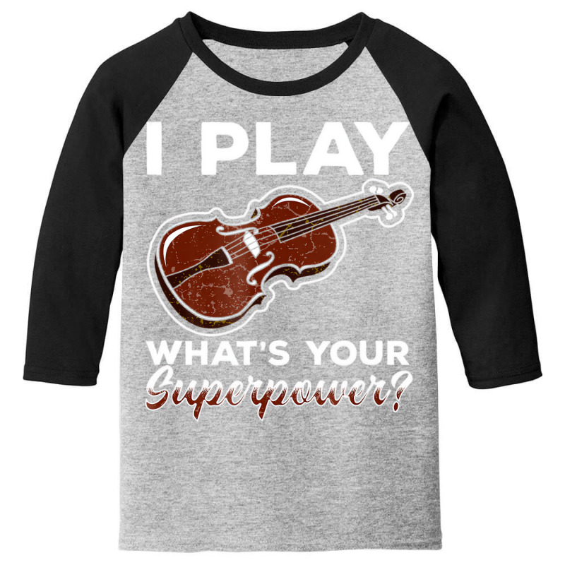 Violin T Shirt Violin Bow Strings Fiddle Funny Quo Youth 3/4 Sleeve | Artistshot