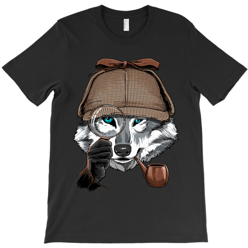 Detective Gray Wolf Spy Investigator Wildlife Wolf T-Shirt by JESSICAMARTINA | Artistshot