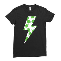 Lucky Clover Lightning Bolt Patrick Day Shirt T Sh Ladies Fitted T-shirt | Artistshot