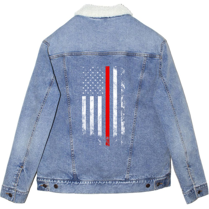 Vintage American Flag Unisex Sherpa-lined Denim Jacket | Artistshot