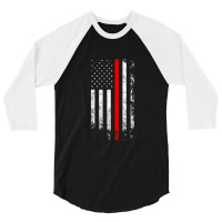 Vintage American Flag 3/4 Sleeve Shirt | Artistshot