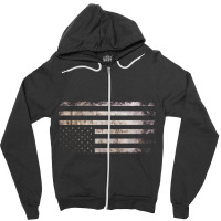 Vintage Usa Flag Zipper Hoodie | Artistshot