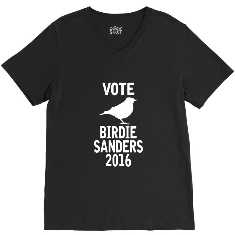 Vote For Birdie Sander V-neck Tee | Artistshot