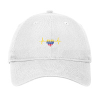 Heartbeat Design Venezuelan Flag Venezuela T Shirt Adjustable Cap | Artistshot