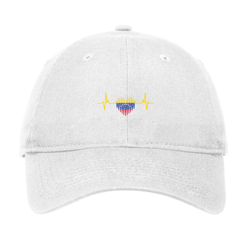 Heartbeat Design Venezuelan Flag Venezuela T Shirt Adjustable Cap | Artistshot