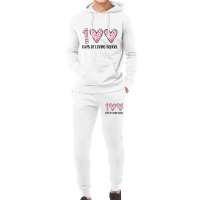 Hearts 100 Days Of Loving School 100th Day Of Scho Hoodie & Jogger Set | Artistshot