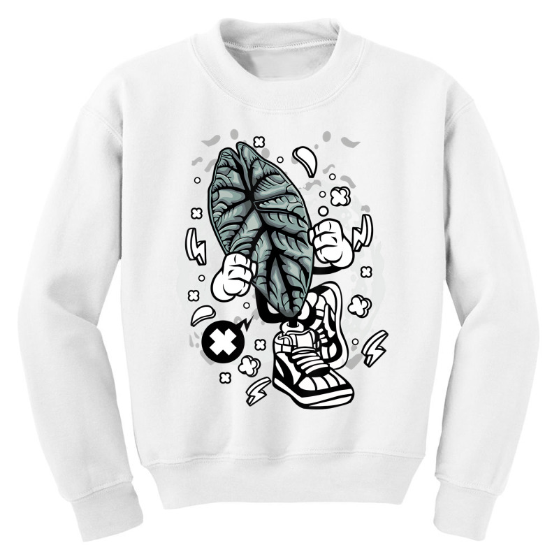 Alocasia Dragon Scale Cartoon Botany Botanist Gard Youth Sweatshirt by wafaha | Artistshot