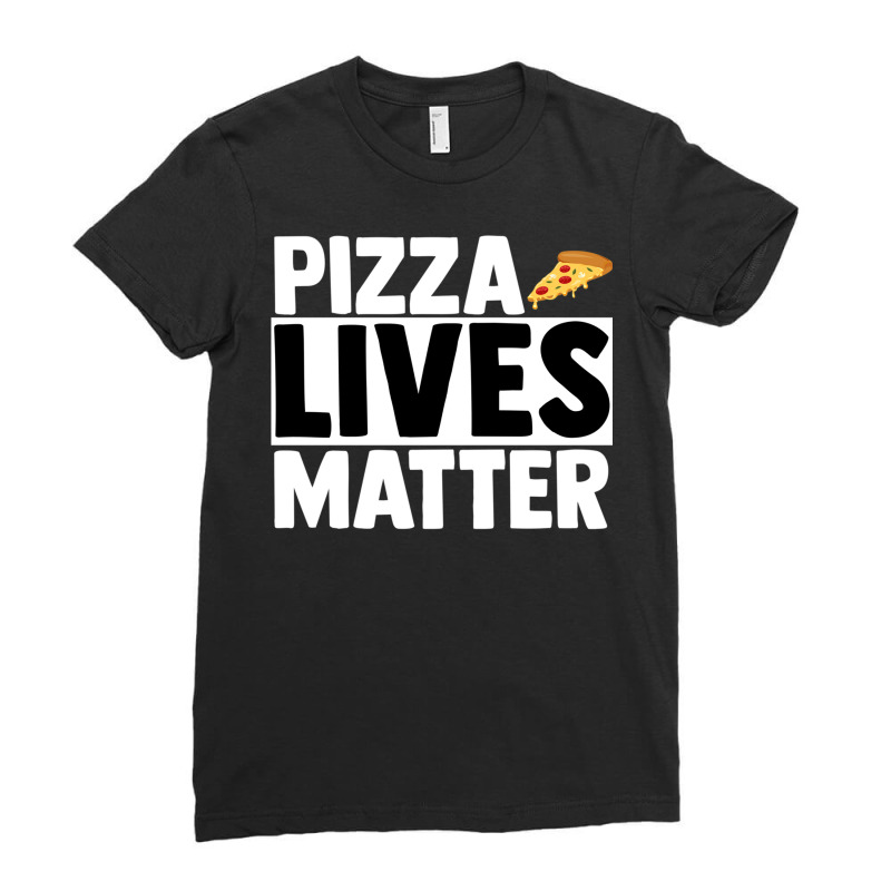 Slice Of Pizza Bistro Margarita Salami Cheese Fast Ladies Fitted T-Shirt by ChuArt. | Artistshot