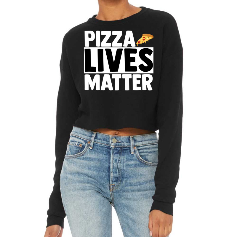 Slice Of Pizza Bistro Margarita Salami Cheese Fast Cropped Sweater by ChuArt. | Artistshot