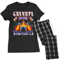 Grandpa Of The Birthday Ringmaster Circus Party T Women's Pajamas Set | Artistshot