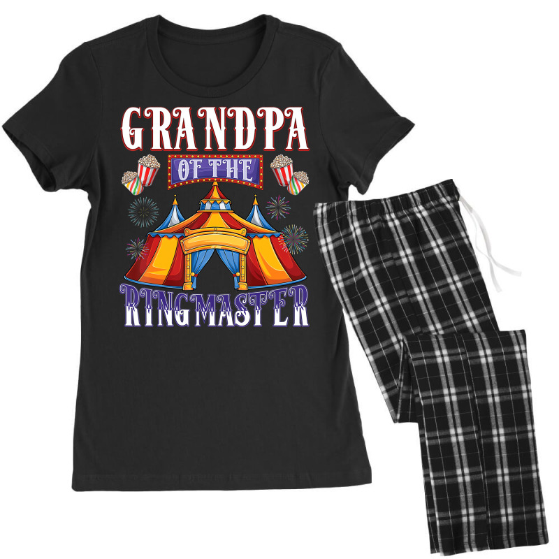 Grandpa Of The Birthday Ringmaster Circus Party T Women's Pajamas Set by calguaa | Artistshot