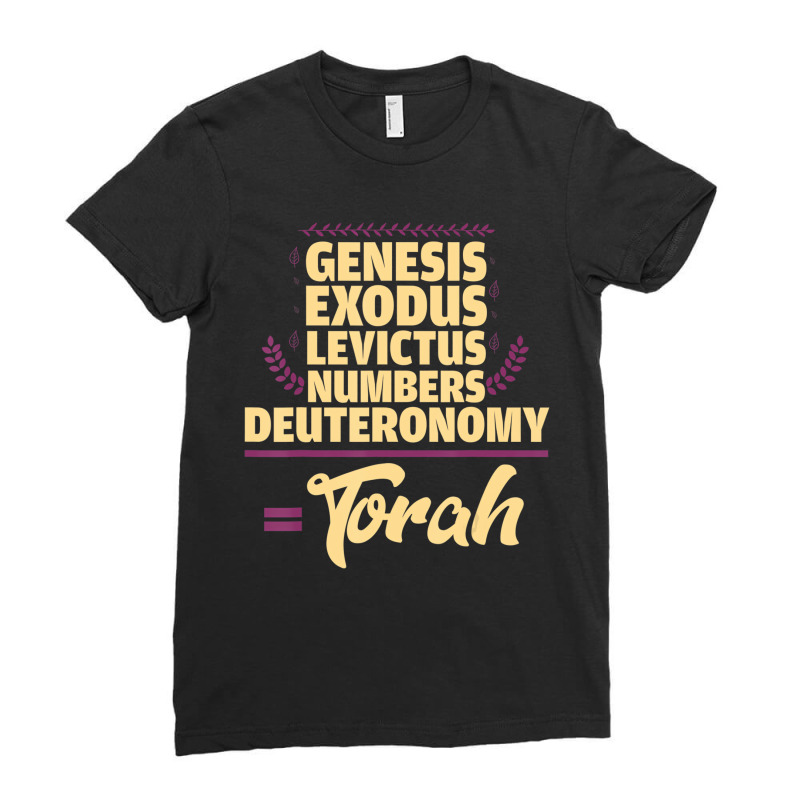 Hebrew Israelite Clothing Genesis Exodus 5 Books T Ladies Fitted T-Shirt by mogakino | Artistshot