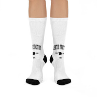 Cedar Springs Michigan Mi Vintage Athletic Black S Crew Socks | Artistshot