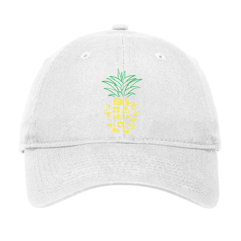 Aloha Pineapple Pharmacist T Shirt Summer Pharmacy Adjustable Cap by heffopance | Artistshot