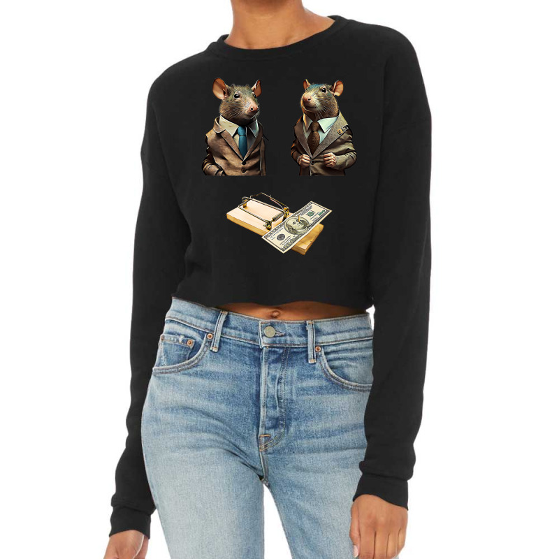 Managers Rats Co Workers Jobs Work Money Major Cor Cropped Sweater by bettincam | Artistshot