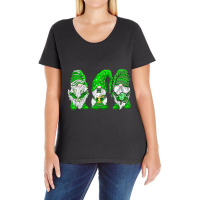 Three Gnomes Shamrock Happy St Patricks Day Family Ladies Curvy T-shirt | Artistshot