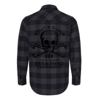 Skull & Bones Beer Pong Tournament Flannel Shirt | Artistshot