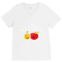 Rosh Hashanah Apples And Honey Shana Tova Jewish N V-neck Tee | Artistshot