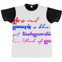 Hgb Is Red Cyanosis Is Blue Cardiac Nurse Valentin Graphic T-shirt | Artistshot